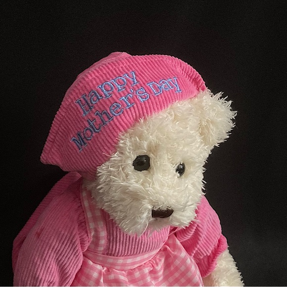 ⭐️ Vintage Fine Toy Mother’s Day Gift Teddy Bear Corduroy Dress Embroidered Hat - Picture 3 of 11